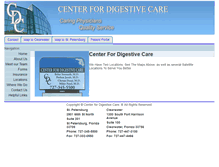 Tablet Screenshot of centerfordigestivecare.com